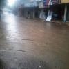 Rain water at the streets of madurai