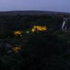 Night view point of Ethipothala Waterfalls