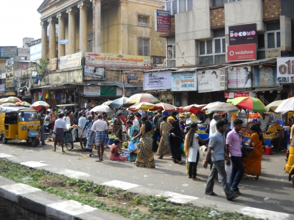 Market in Broadway Chennai | Veethi