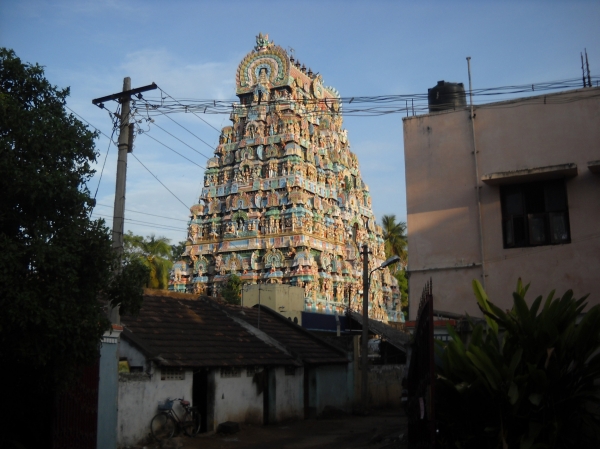 Thirunageshwaram Temple Gopuram view at Kumbakonam... | Veethi