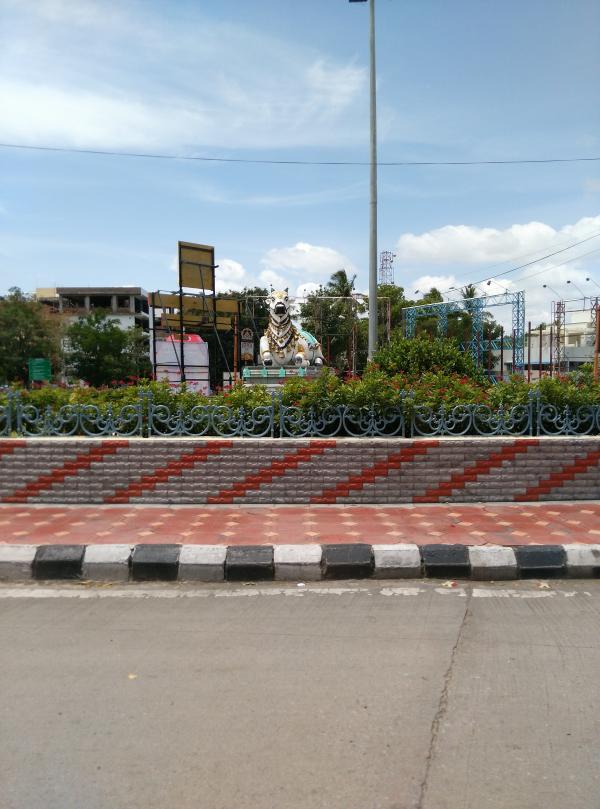 Nandi Statue at Tirupathi Circle, Tirupati Veethi