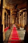Red carpet inside Jama Masjid at Ahmedabad