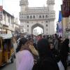 People around the Charminar Market