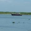 Houseboat at Distance near Kochi in Kerala