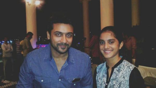 Amritha Anil with Surya | Veethi