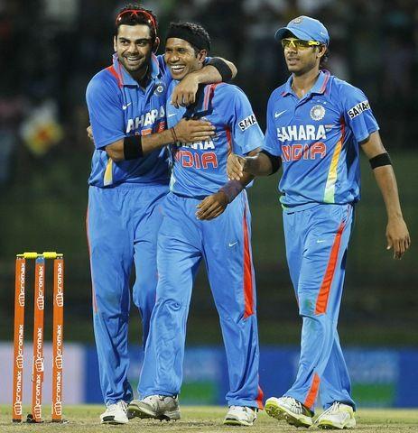 Ashok Dinda celebrates one of his four wickets | Veethi