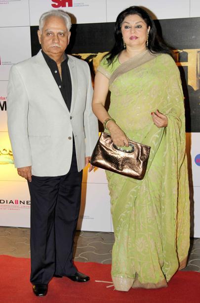 Ramesh Sippy with his wife Kiran Juneja | Veethi